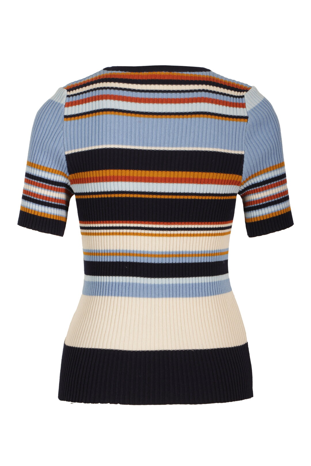 Ribbed Pullover, Stripe Pattern