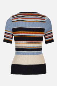 Ribbed Pullover, Stripe Pattern