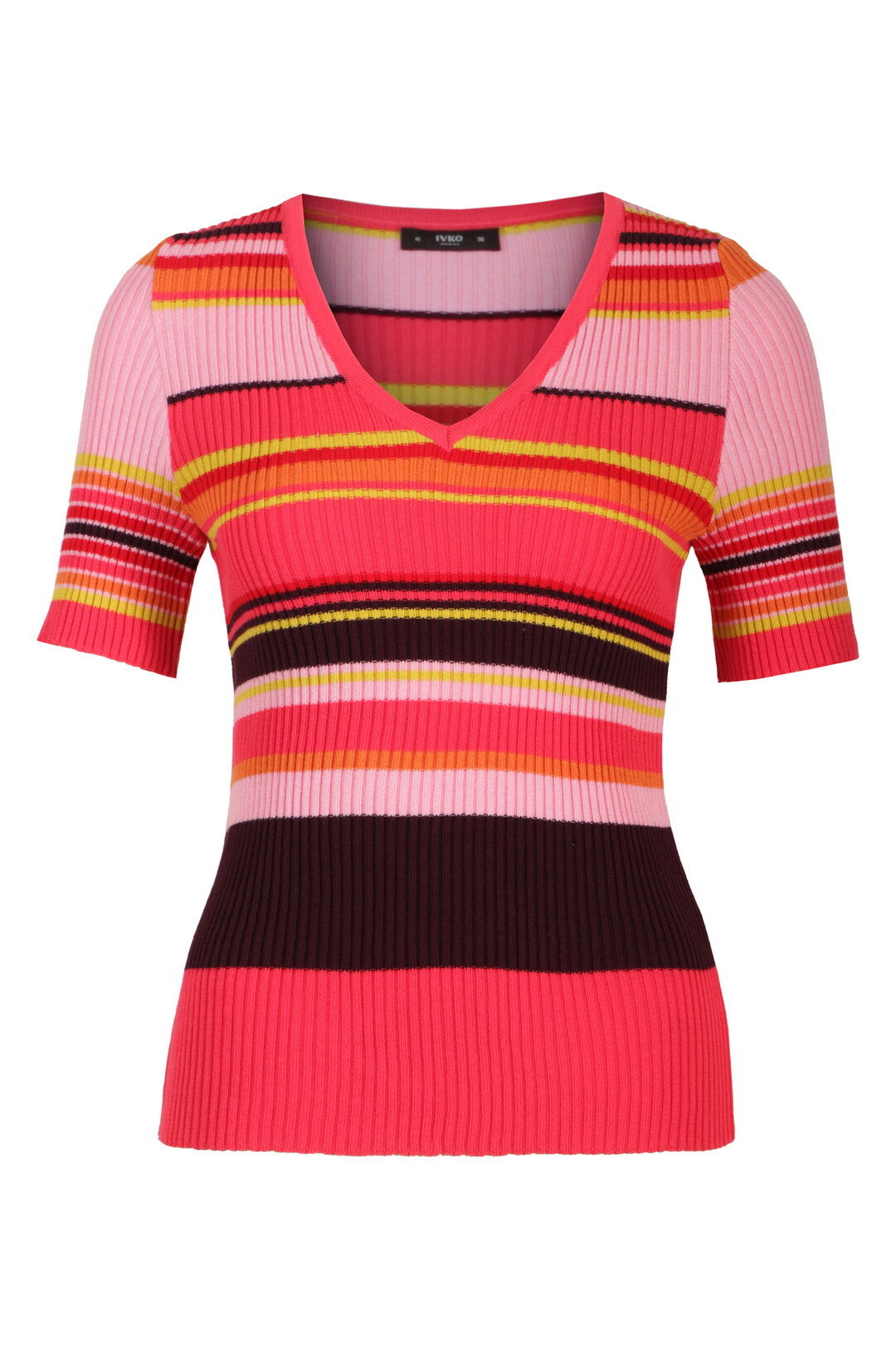 Ribbed Pullover, Stripe Pattern