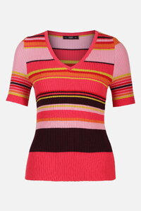Ribbed Pullover, Stripe Pattern