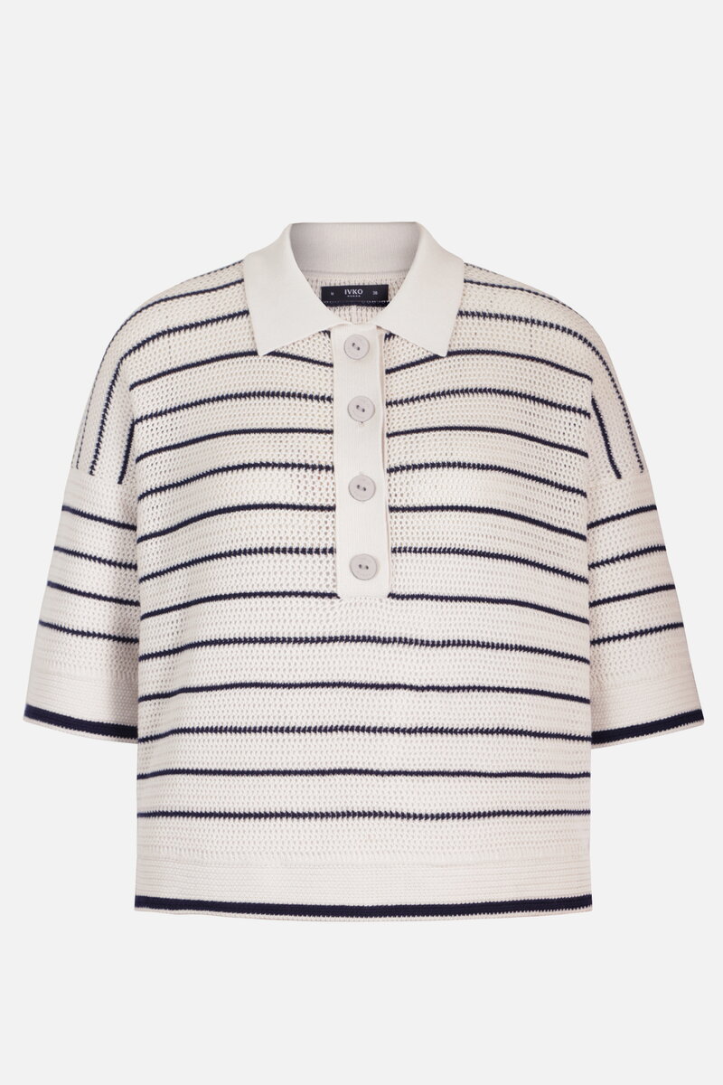 Two-Tone Pullover, Stripe Pattern