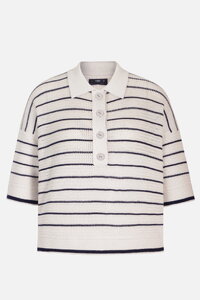 Two-Tone Pullover, Stripe Pattern