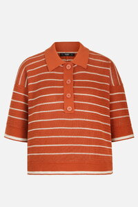 Two-Tone Pullover, Stripe Pattern