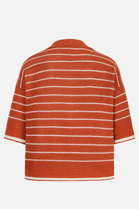 Two-Tone Pullover, Stripe Pattern