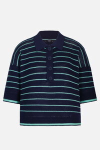 Two-Tone Pullover, Stripe Pattern