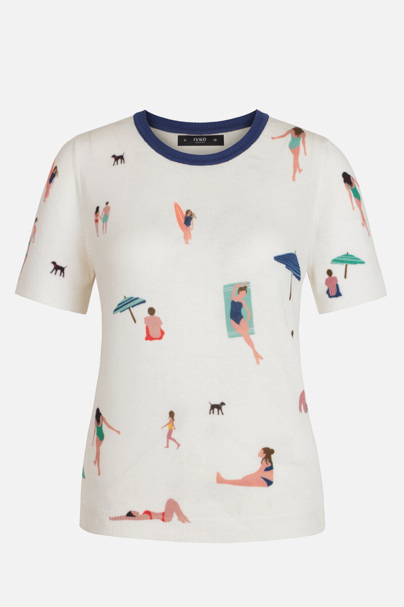 Pullover, Beach Fun Motif