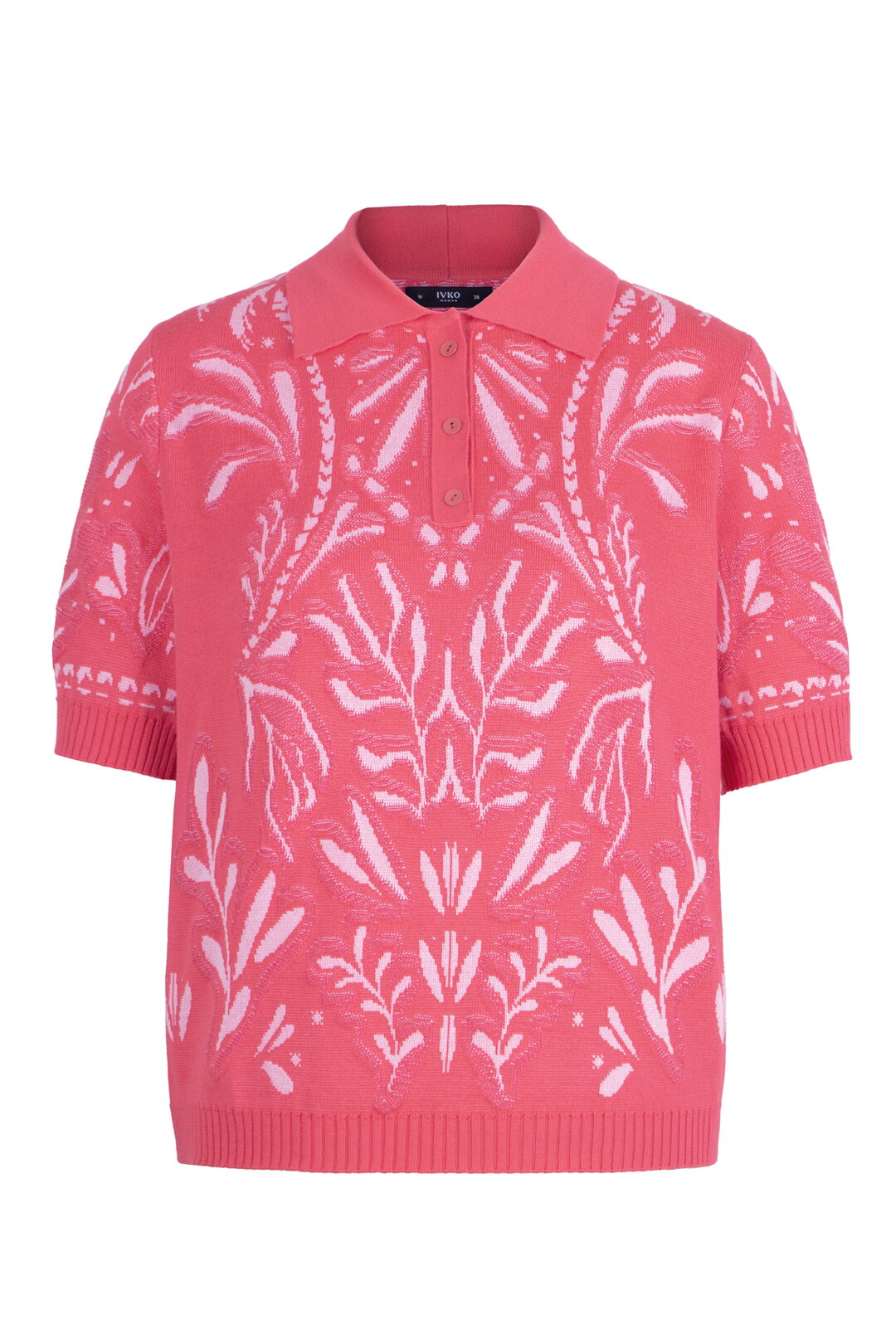 Jacquard Pullover, Urban Botanic Pattern