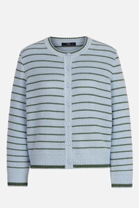 Stripe Knit-Jacket, Ajour Pattern