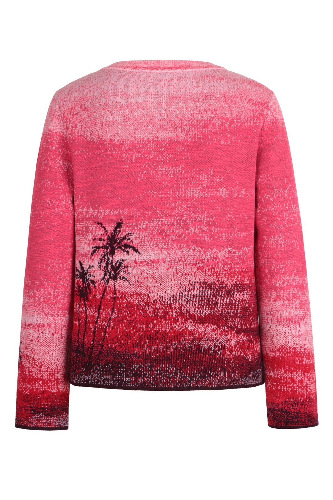 Jacquard Cardigan, Urban Sun Pattern