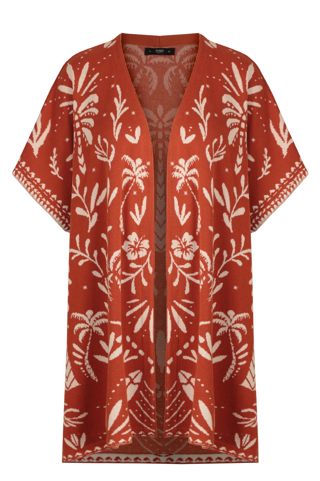 Poncho, Urban Botanic Pattern