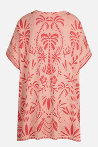 Poncho, Urban Botanic Pattern