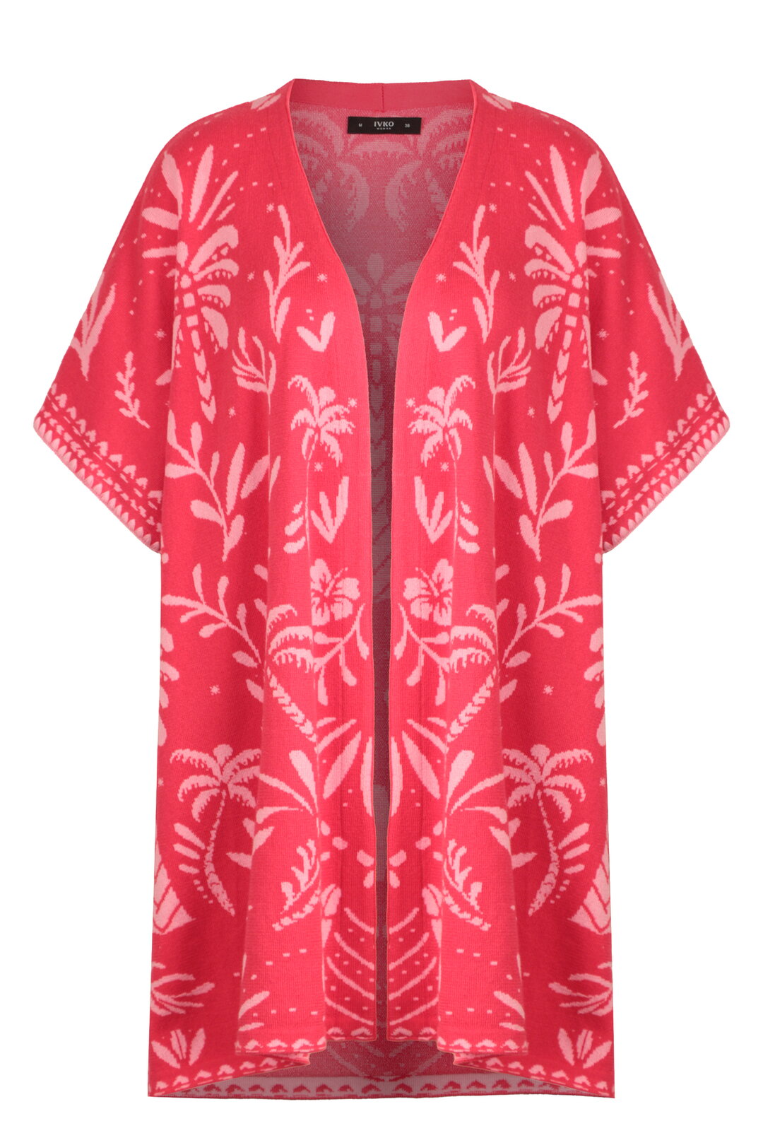 Poncho, Urban Botanic Pattern