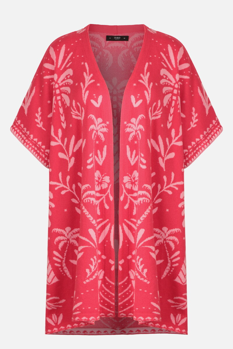 Poncho, Urban Botanic Pattern