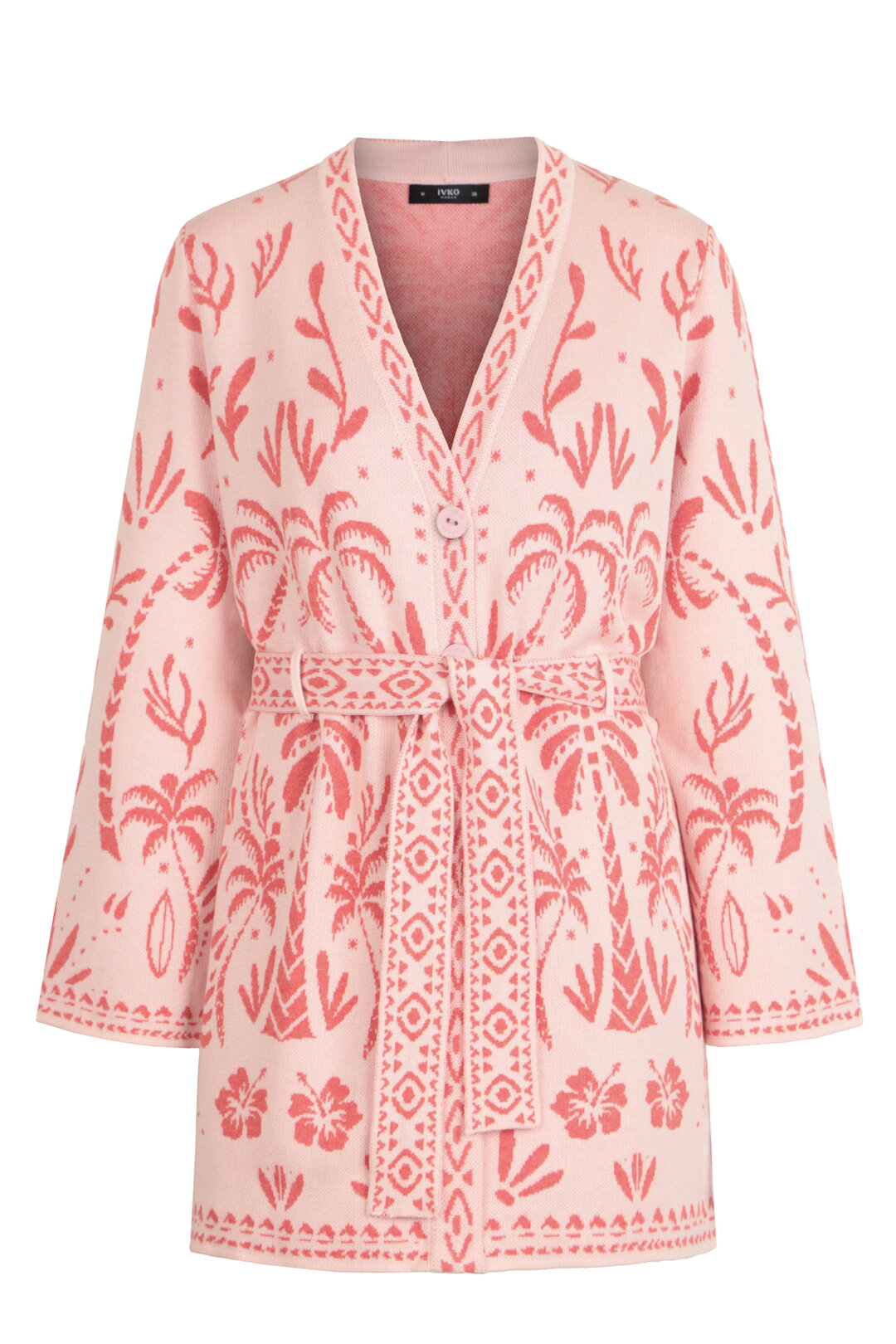 Long Cardigan, Urban Botanic Pattern