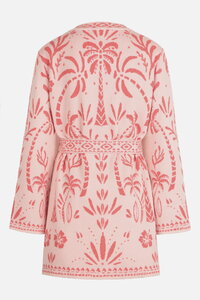 Long Cardigan, Urban Botanic Pattern