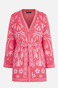 Long Cardigan, Urban Botanic Pattern