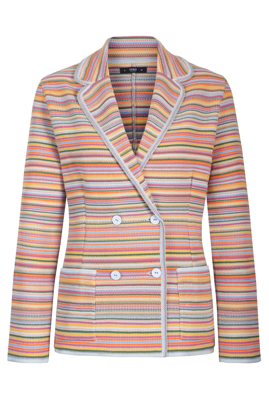 Jacquard Jacket, Stripe Pattern
