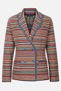 Jacquard Jacket, Stripe Pattern