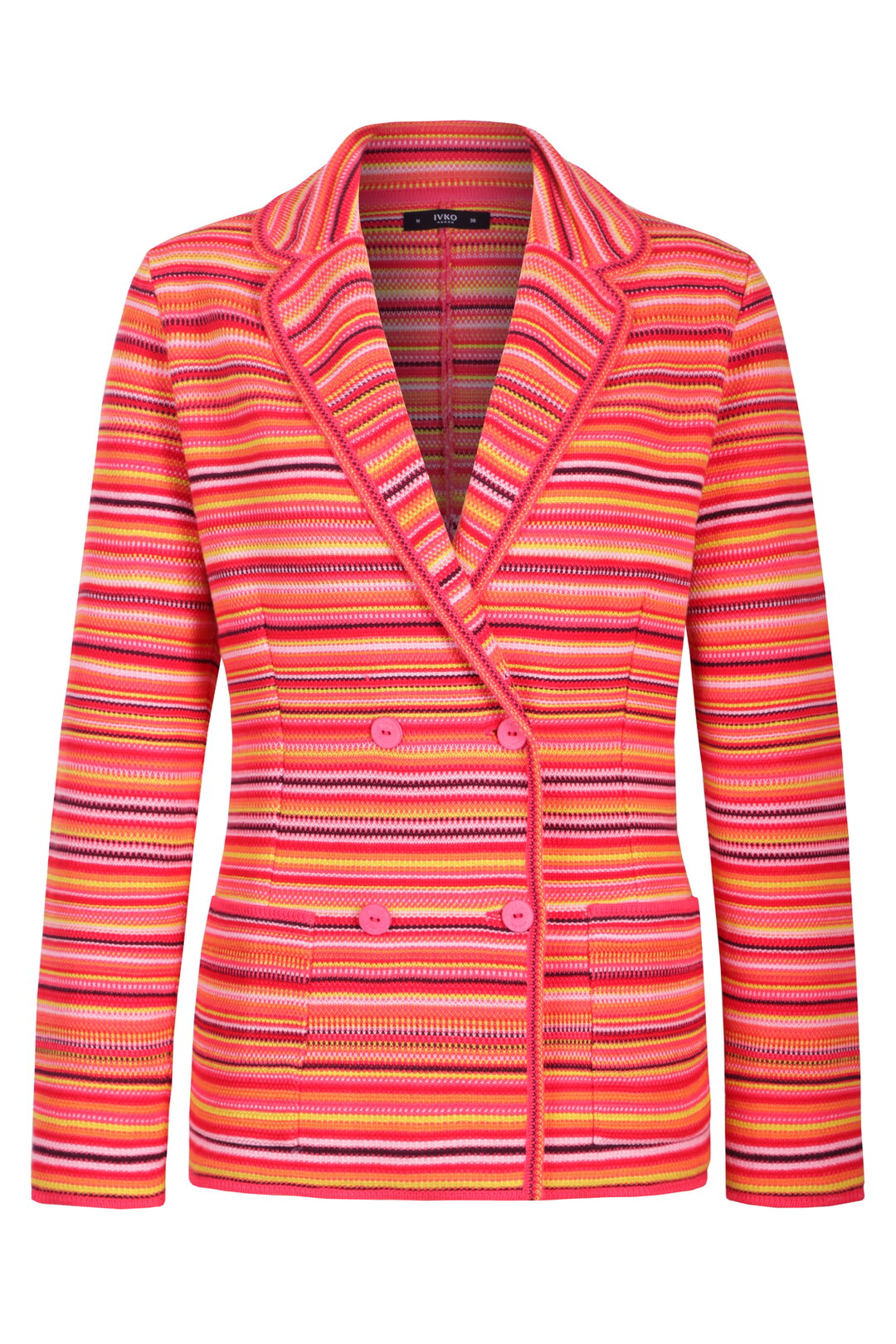 Jacquard Jacket, Stripe Pattern