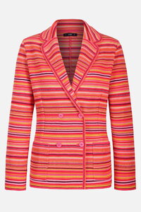 Jacquard Jacket, Stripe Pattern