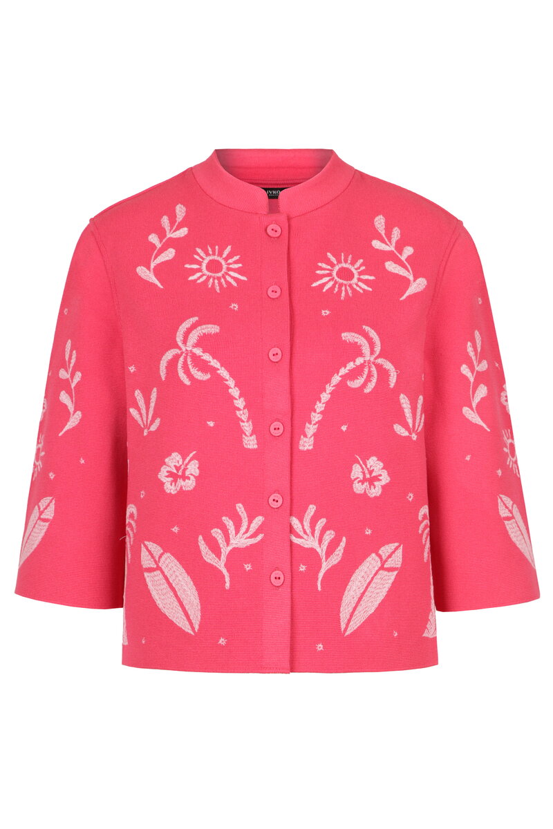 Jacke mit Stickerei, Urban Botanic Motiv
