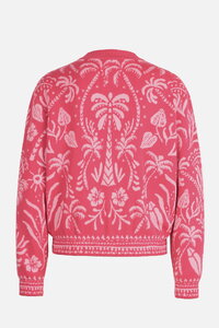 Jacquard Bomber Jacket, Urban Botanic Pattern