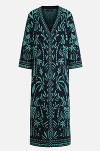 Long Coatigan, Urban Botanic Pattern