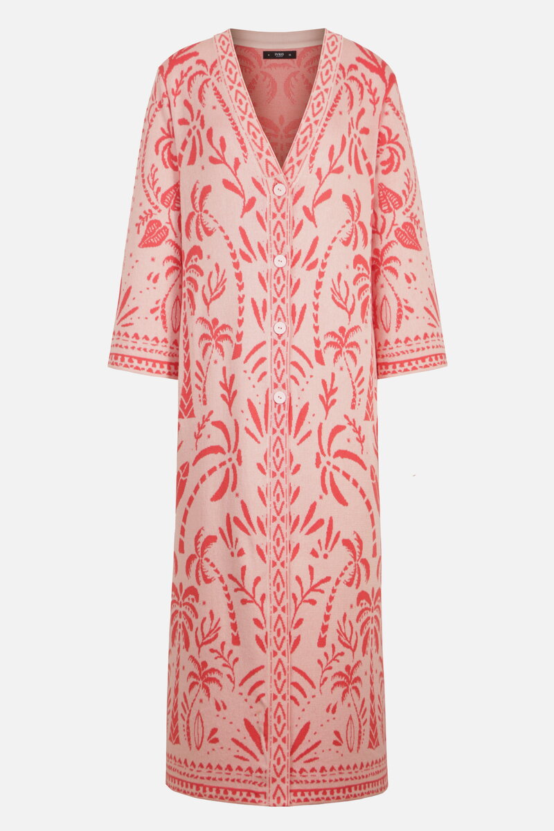 Long Coatigan, Urban Botanic Pattern