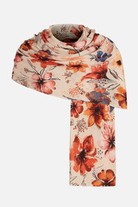Printed Scarf, Floral Pattern