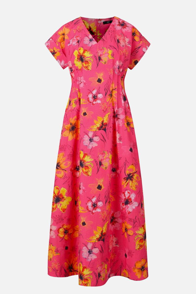Popelinekleid, Floralmuster