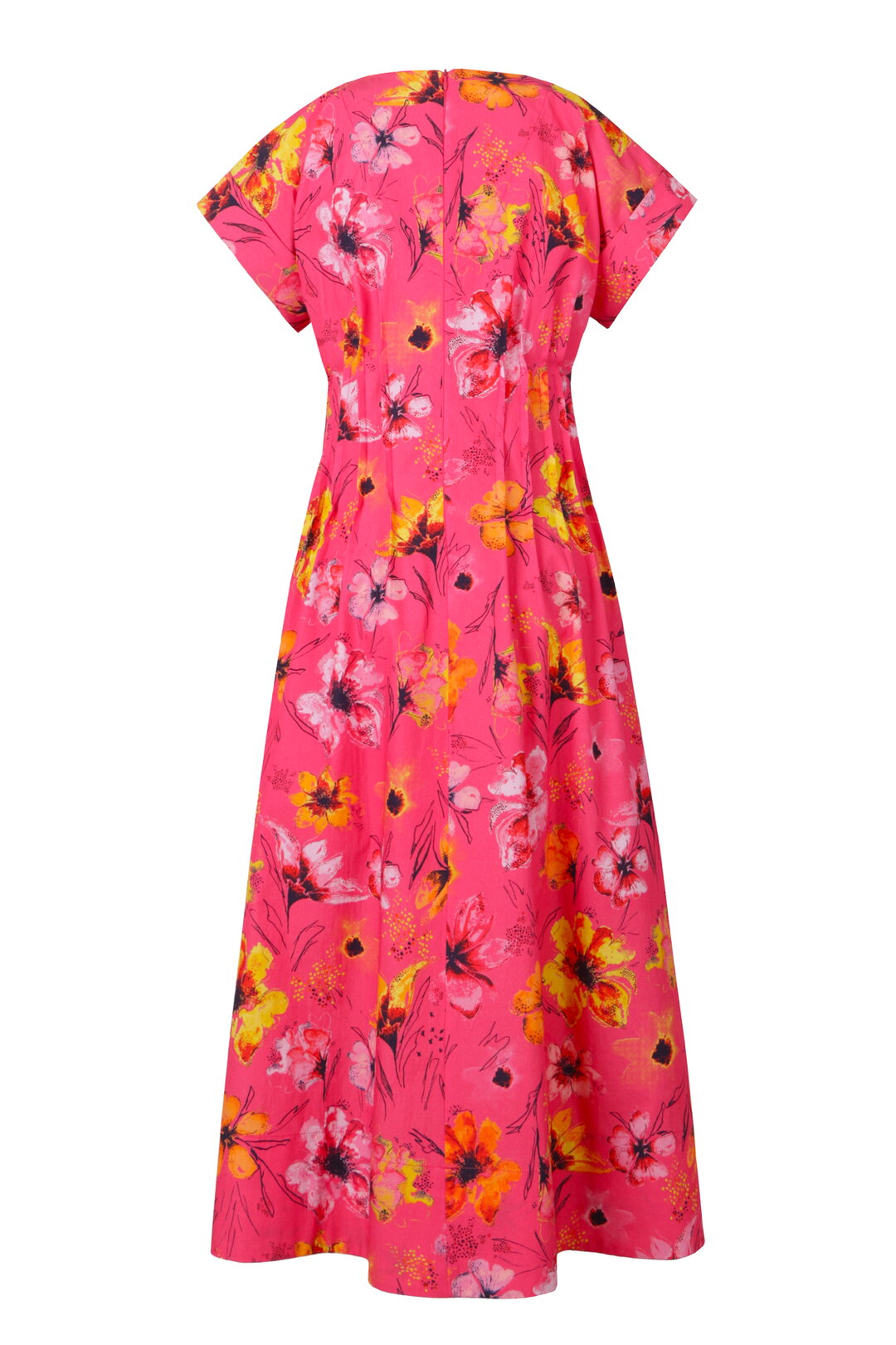 Poplin Dress, Floral Pattern