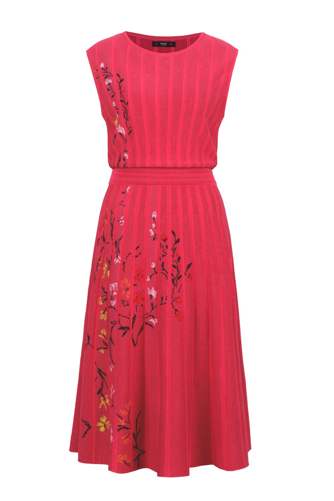 Sleeveless Dress, Floral Pattern