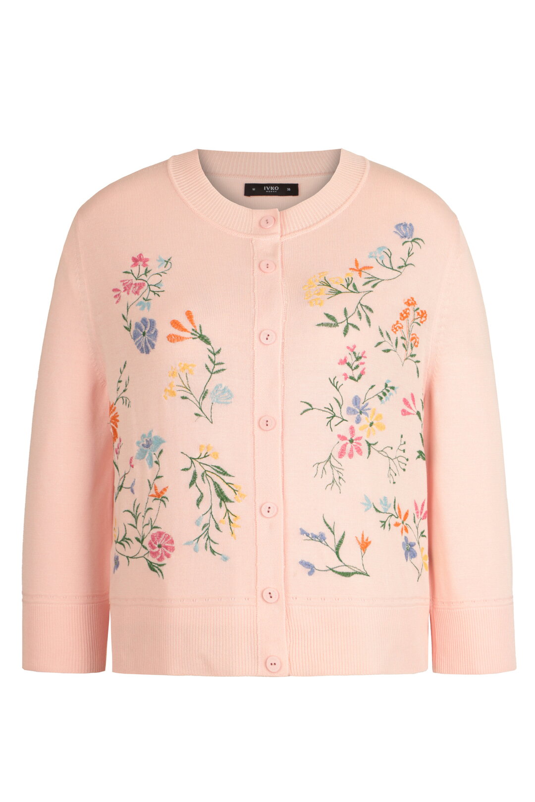 Embroidered Cardigan, Floral Pattern