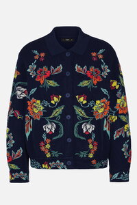 Jacket with Embroidery, Floral Pattern