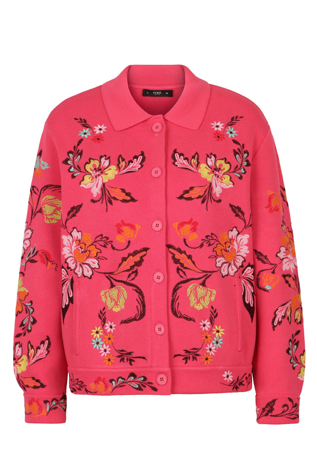 Jacket with Embroidery, Floral Pattern