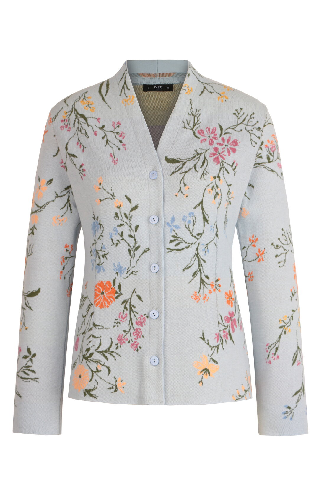 Jacquard Jacket, Floral Pattern