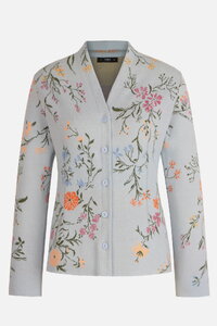 Jacquard Jacket, Floral Pattern