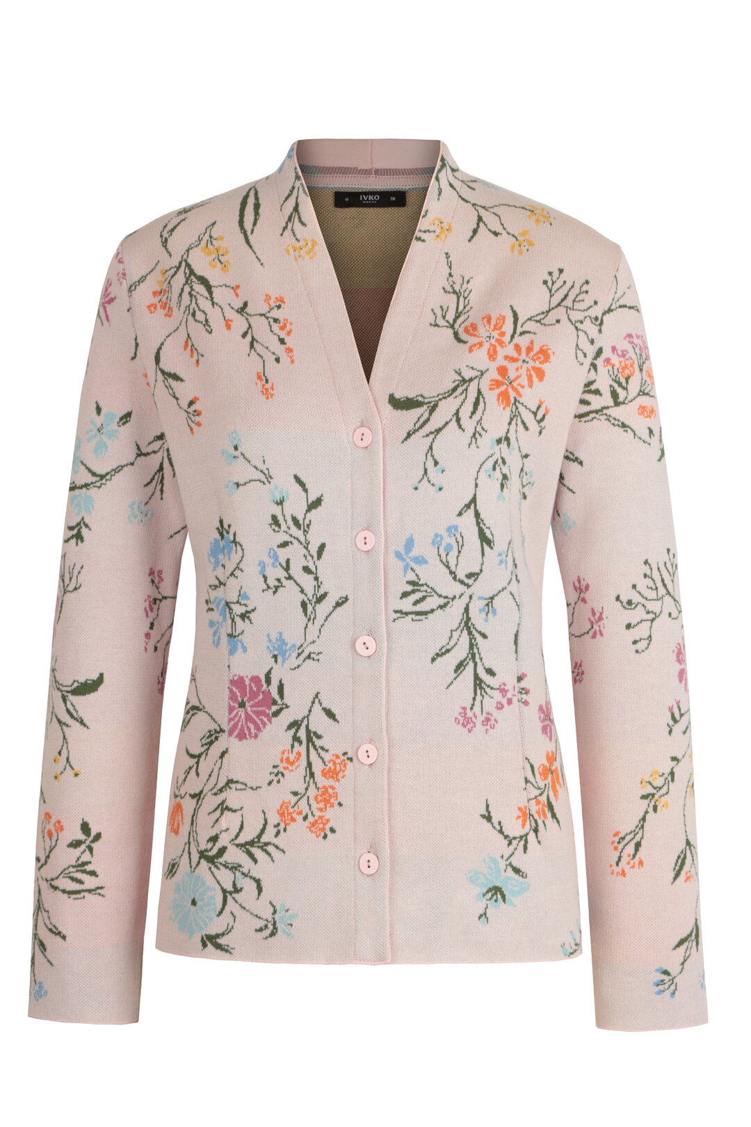 Jacquard Jacket, Floral Pattern