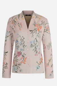 Jacquard Jacket, Floral Pattern
