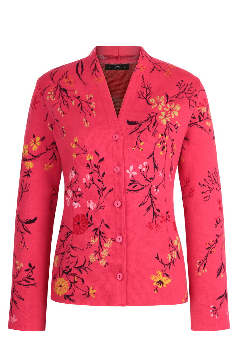 Žakardna Jakna, Cvetni Motiv