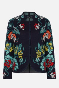 Jacke mit Knöpfen, Floralmuster
