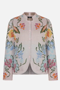 Jacke mit Knöpfen, Floralmuster