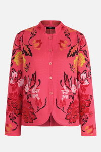 Buttoned Jacket, Floral Pattern