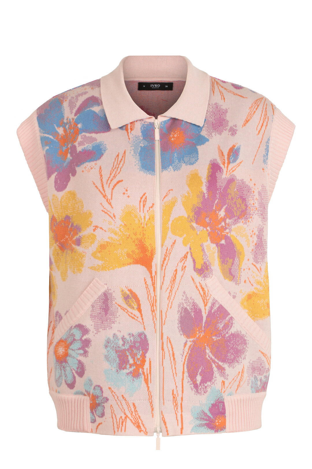 Žakardni Prsluk, Cvetni Motiv