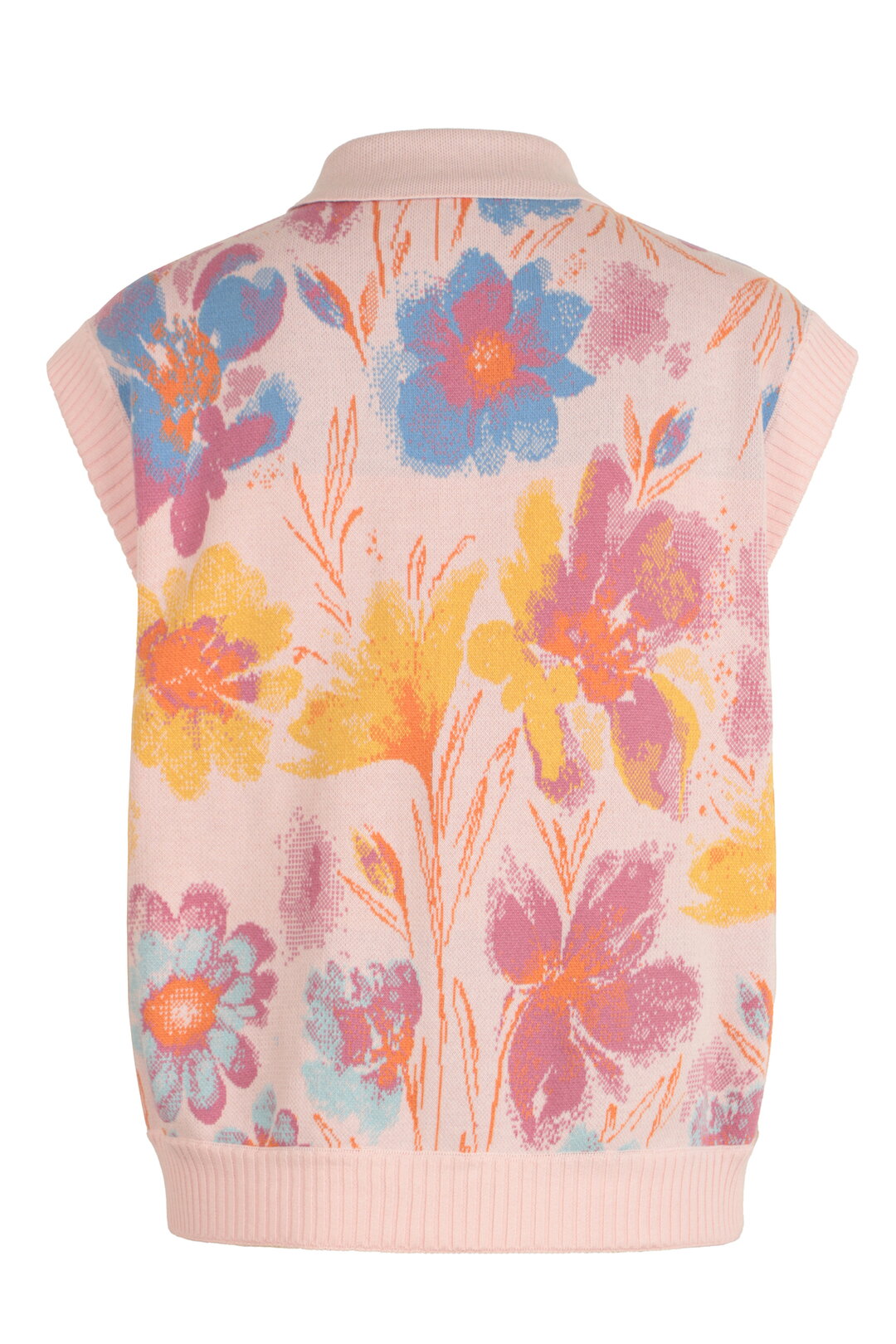 Žakardni Prsluk, Cvetni Motiv