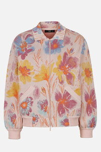 Jacquard Bomber Jacket, Floral Pattern