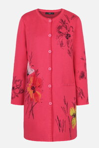 Long Coatigan, Floral Pattern