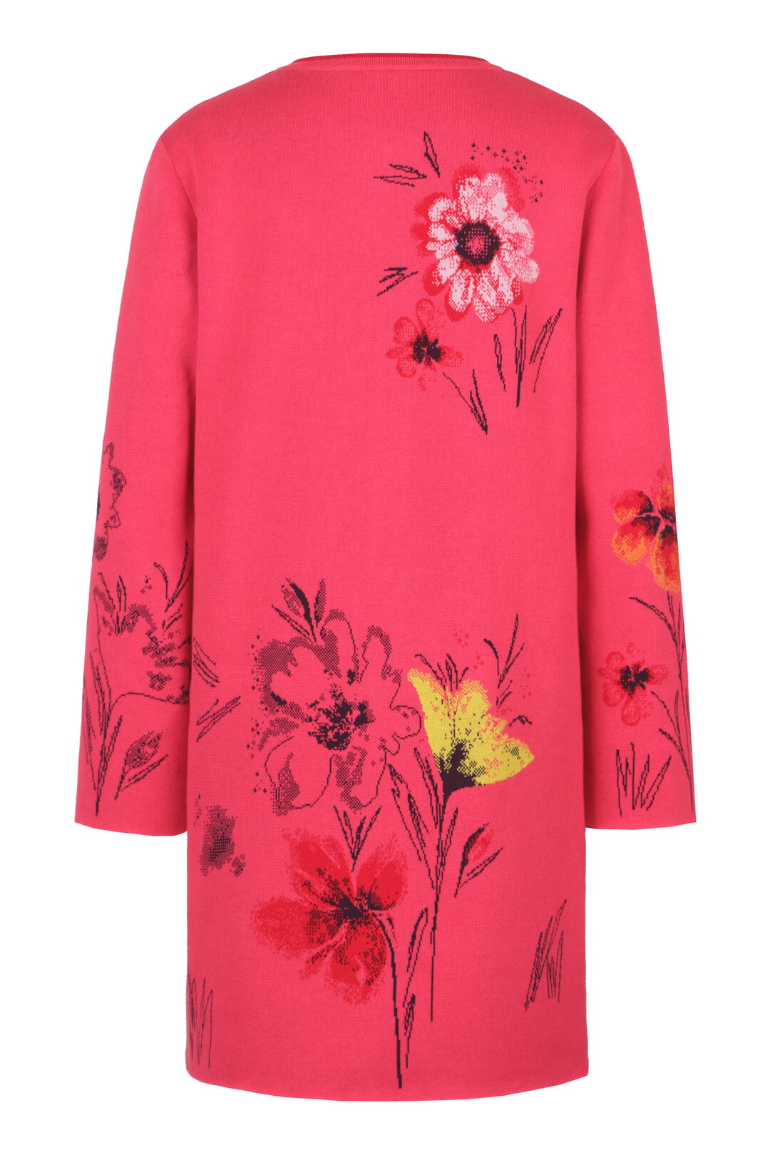 Long Coatigan, Floral Pattern