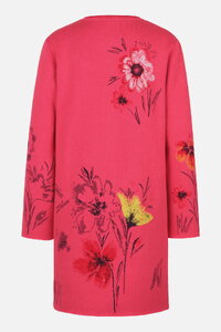 Long Coatigan, Floral Pattern