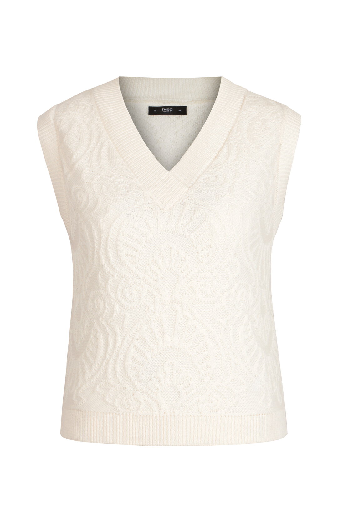 Sleeveless Brocade Pullover